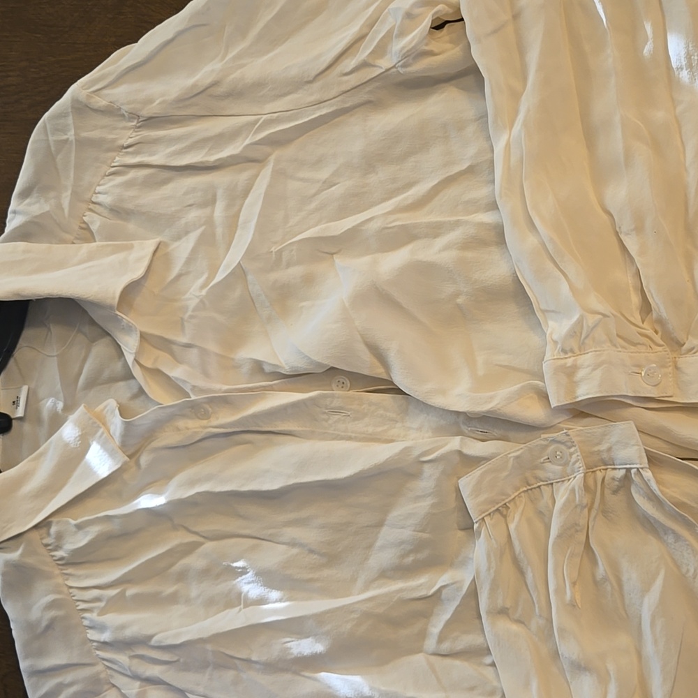 Josephine Chaus Cream Silk Blouse - Picture 5 of 7